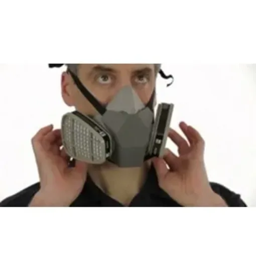 Unapproved respirator with no logo on mask